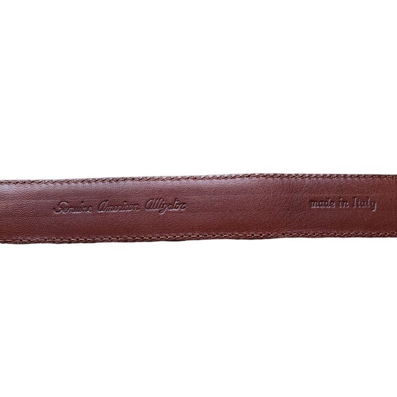 Ralph Lauren Women\'s Vintage Genuine Alligator Belt Made in Italy Sz 28 1\